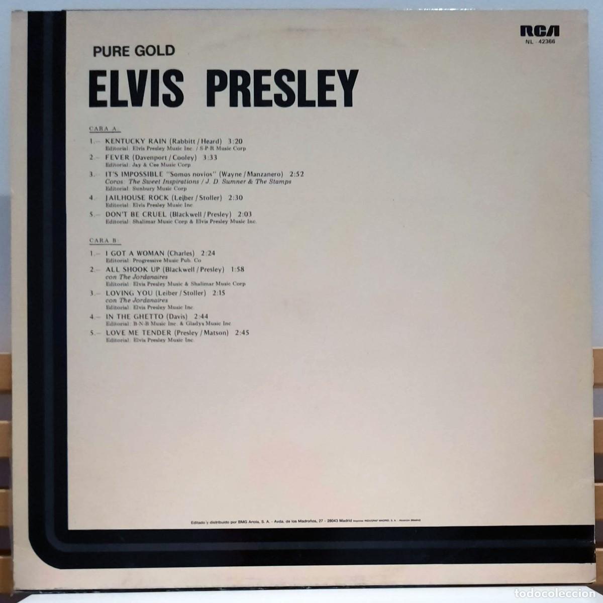 Discos de vinilo: ELVIS PRESLEY &middot;&middot;&middot; Pure Gold - (LP) - Foto 2