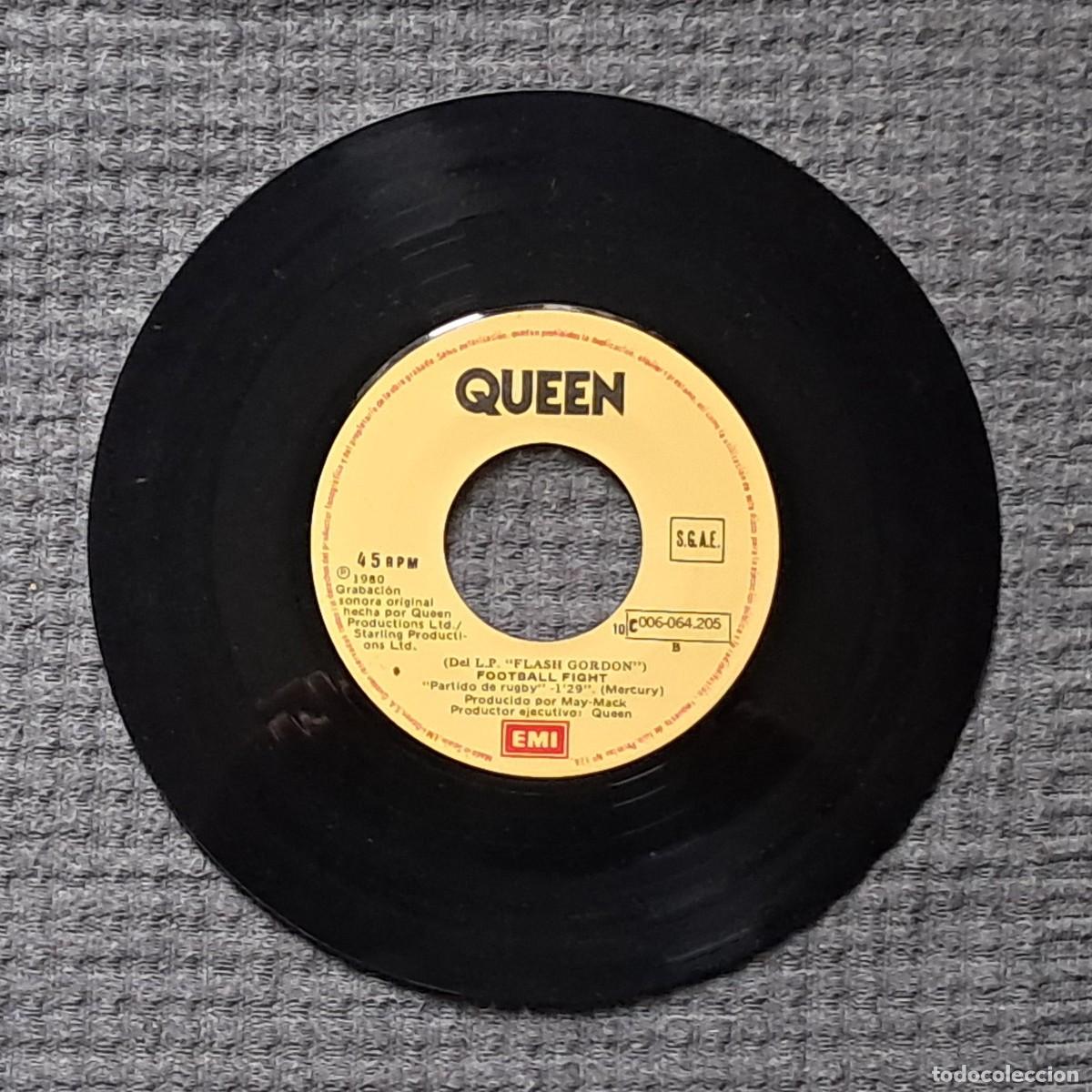 Discos de vinilo: QUEEN &ndash; FLASH - DISCO SIN FUNDA - Foto 2