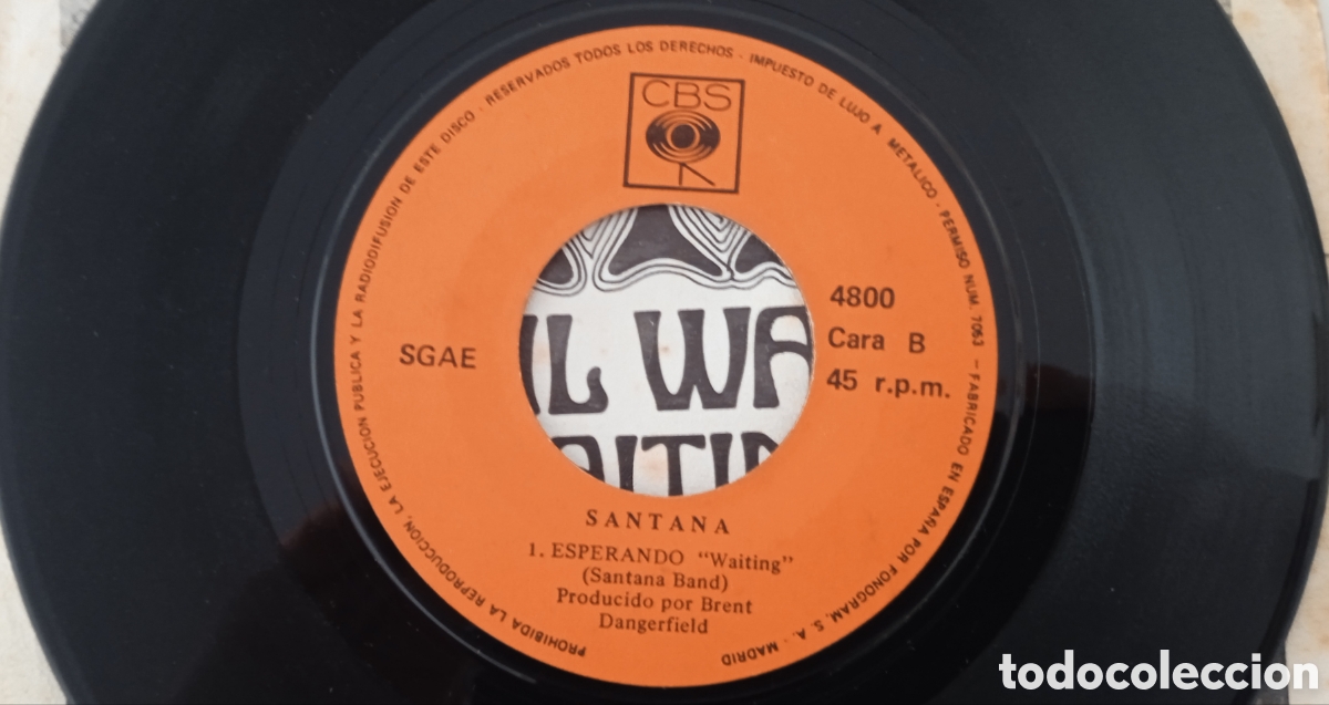 Discos de vinilo: SANTANA - Evil ways (1970) disco de vinilo single - Foto 4