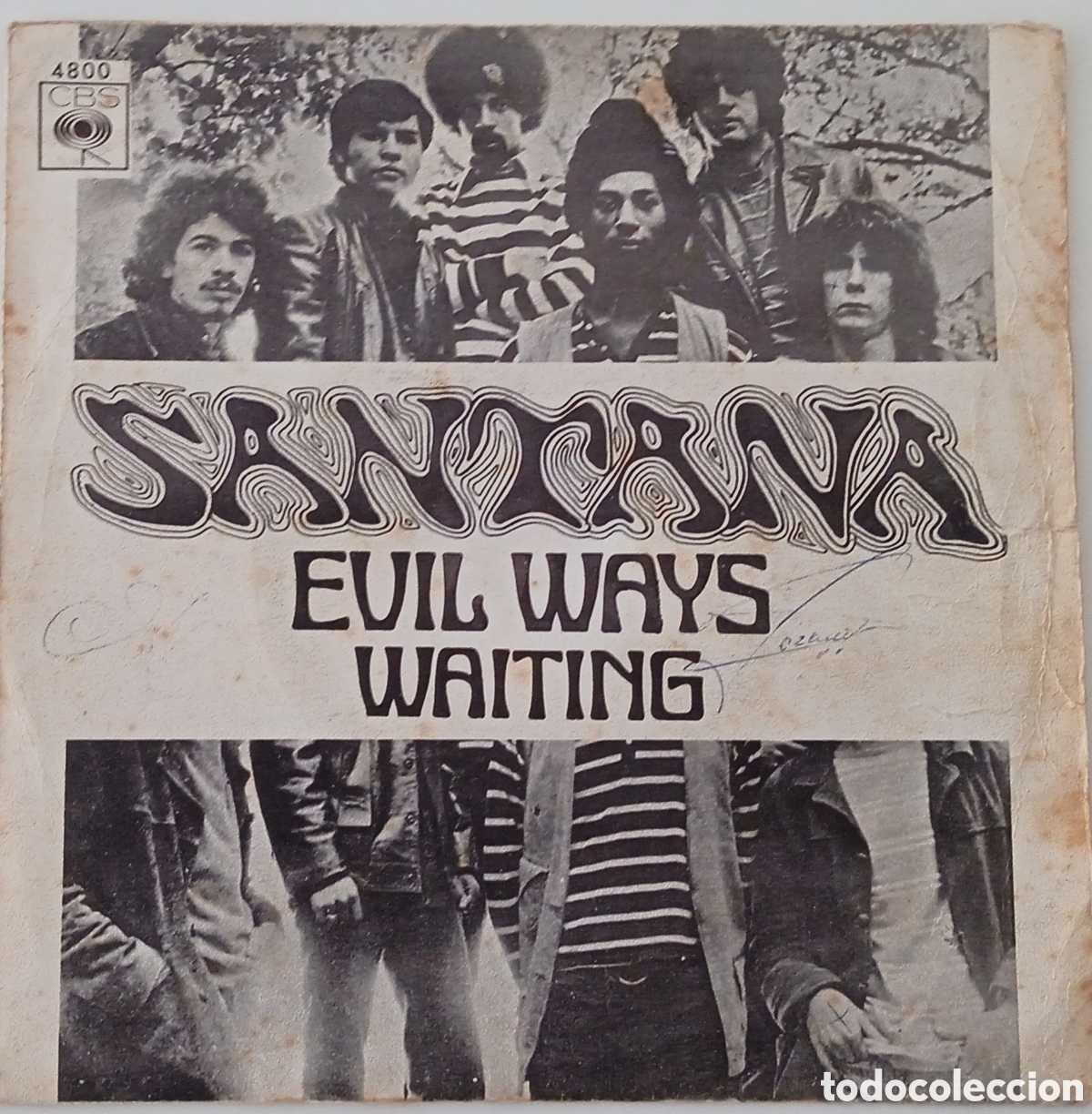 Discos de vinilo: SANTANA - Evil ways (1970) disco de vinilo single - Foto 1