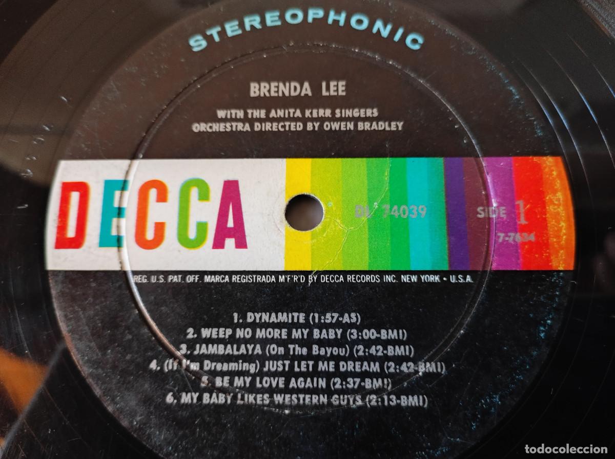 Discos de vinilo: BRENDA LEE, 1&ordf; edici&oacute;n USA - Foto 2
