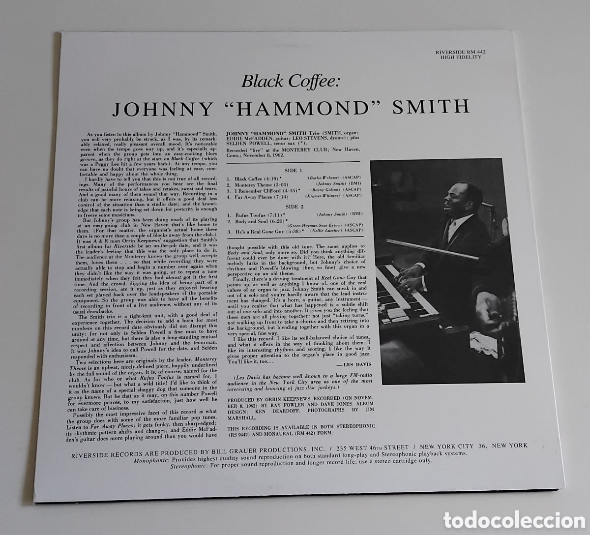 Discos de vinilo: Johnny hammond smith, black Coffee Lp - Foto 3