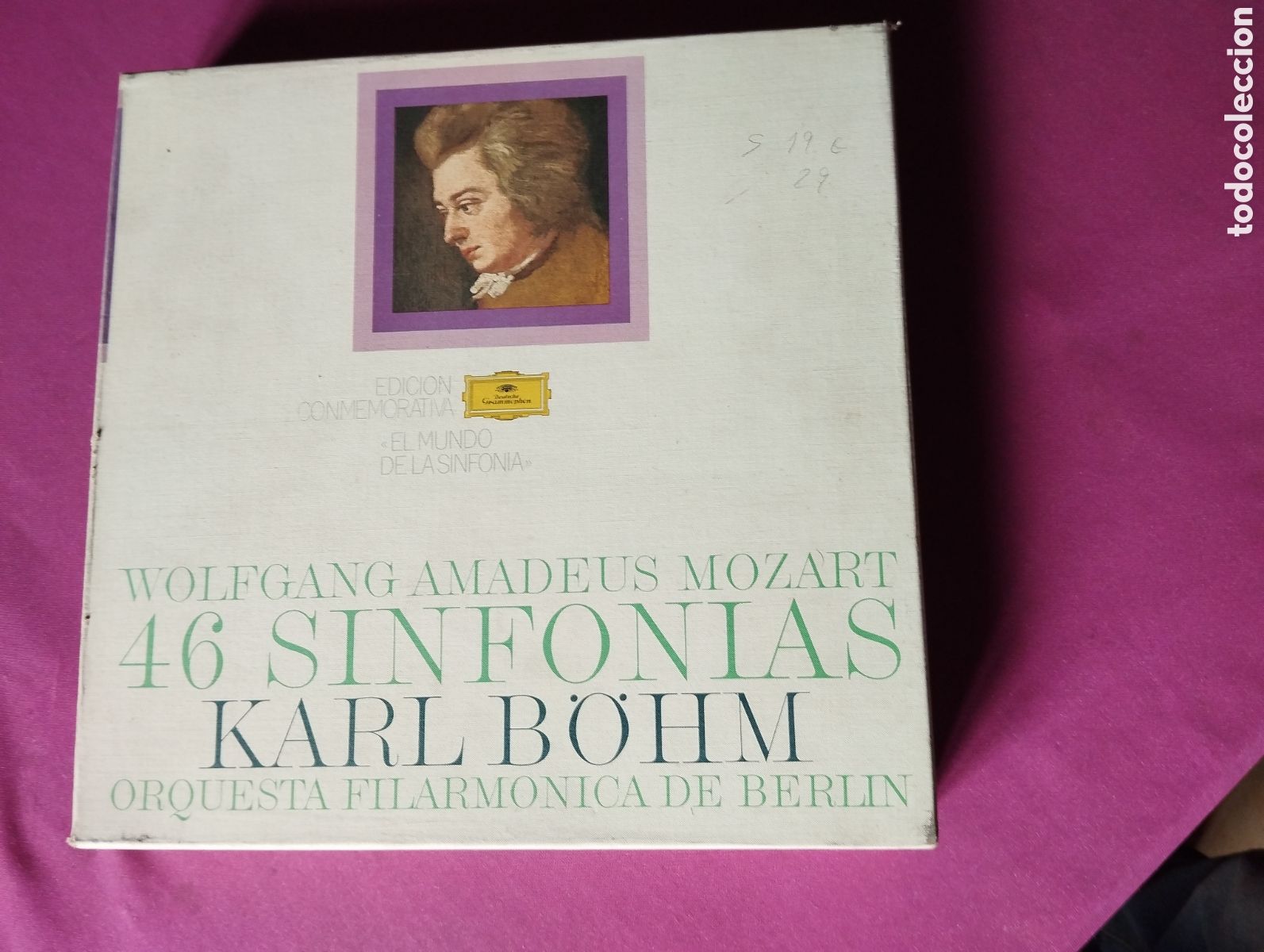 Discos de vinilo: AMADEUS MOZART - 46 SINFONIAS - KARL BOHN 15 LPS + FOLLETO L31 51
