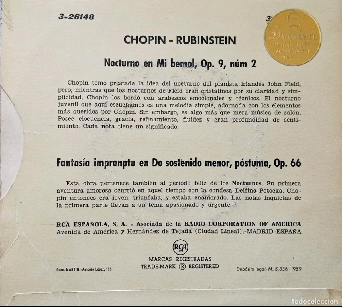 Discos de vinilo: Rubinstein interpreta Chopin - Foto 2