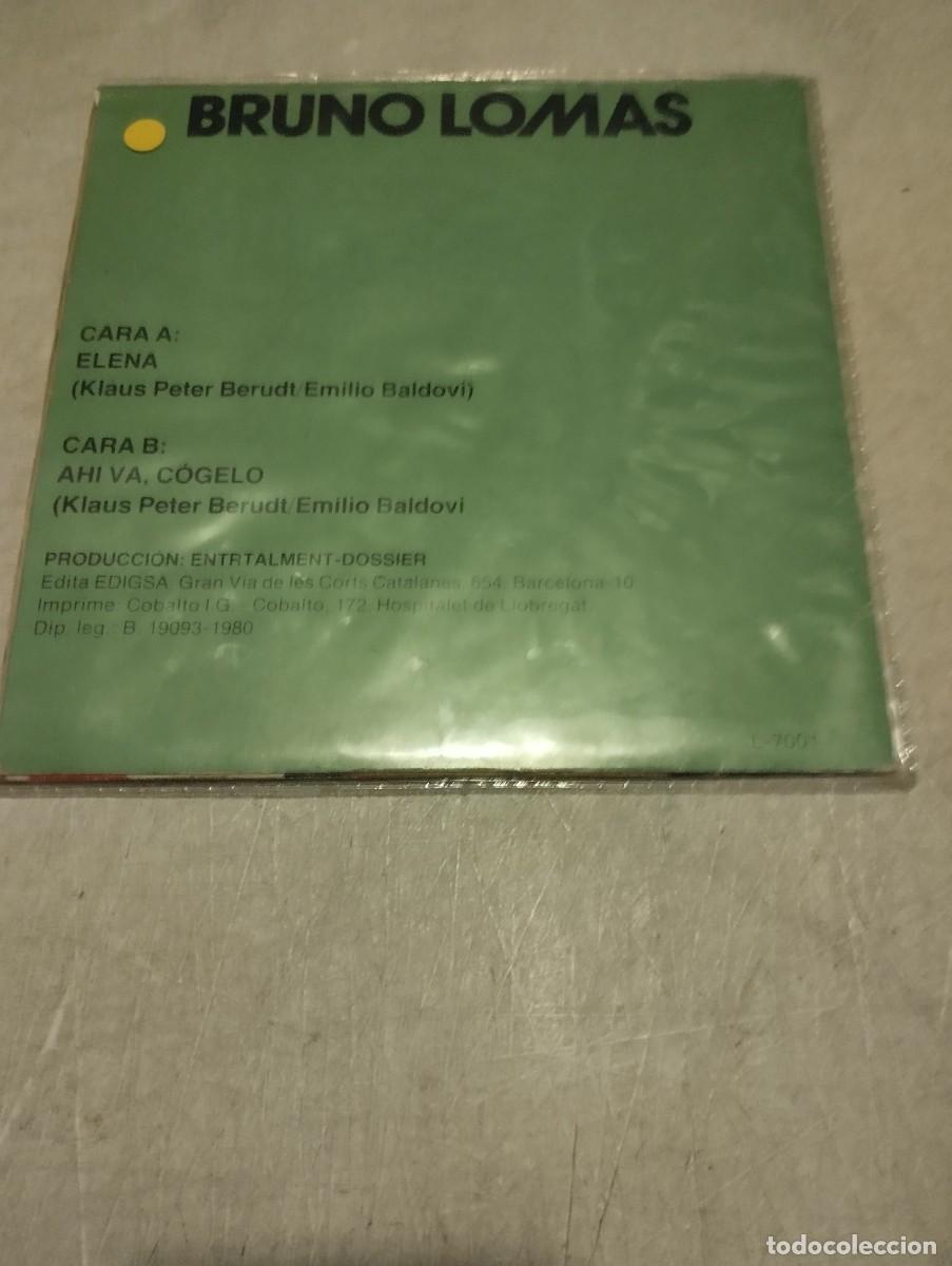 Discos de vinilo: BRUNO LOMAS SG ELENA - Foto 2