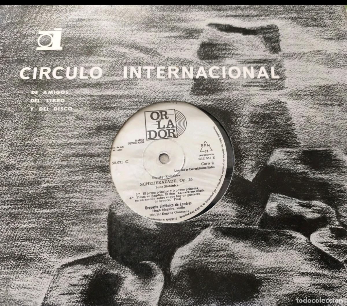 Discos de vinilo: Circulo Internacional: Scheherazade op.35 - Foto 1
