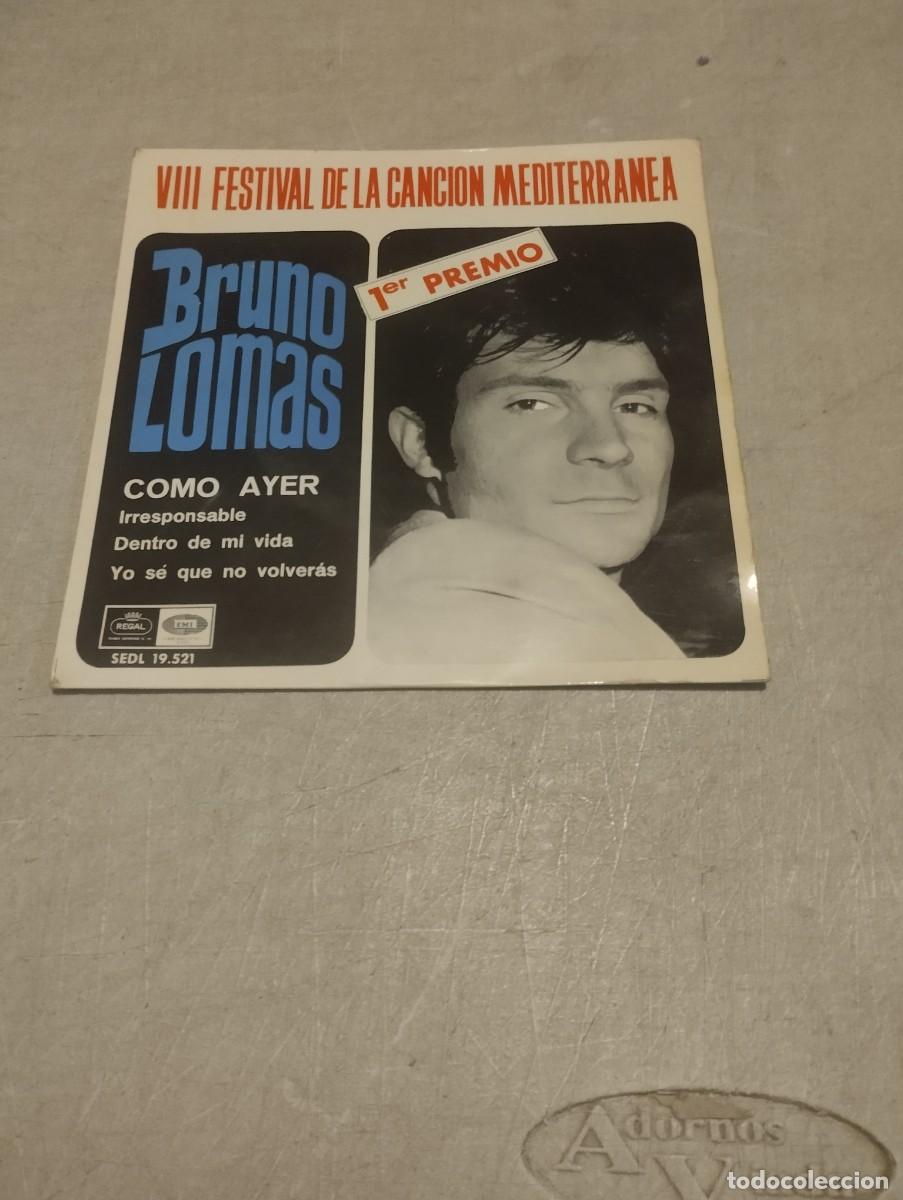 Discos de vinilo: BRUNO LOMAS EP COMO AYER - Foto 1