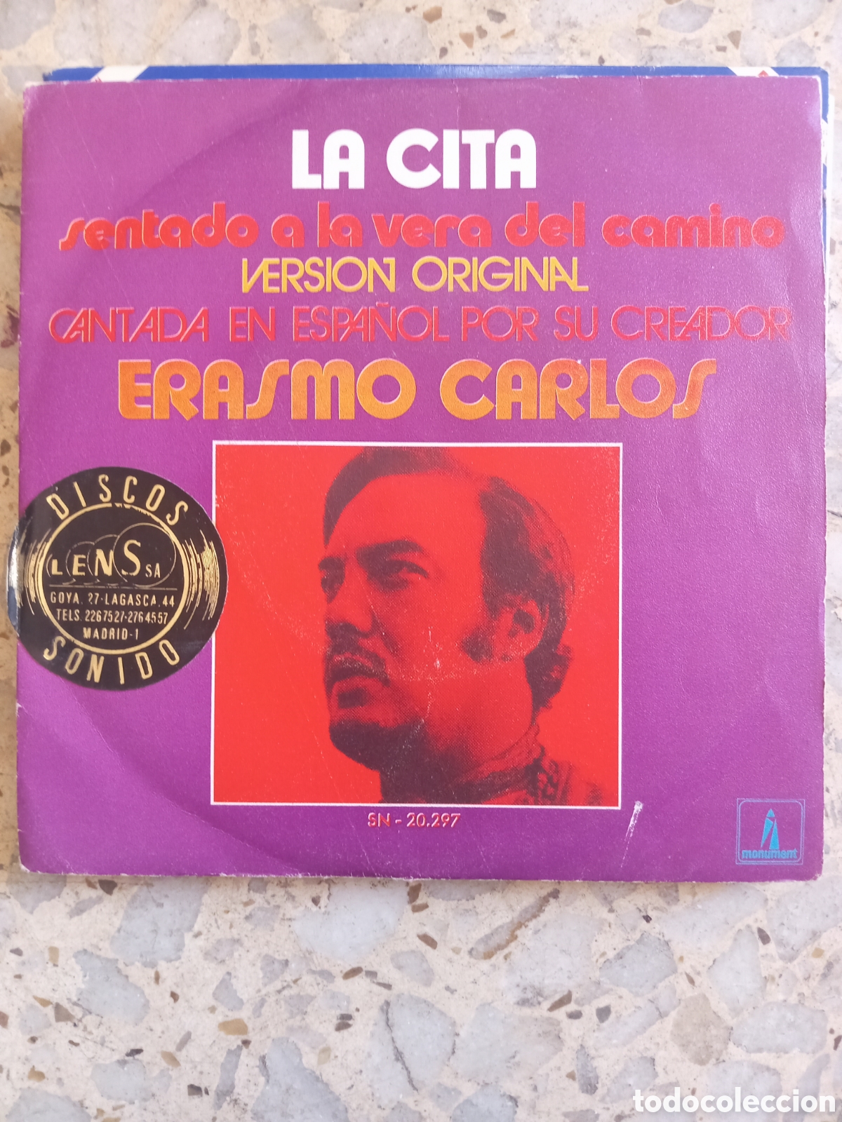 Discos de vinilo: SGL ERASMO CARLOS LA CITA 1969 - Foto 1