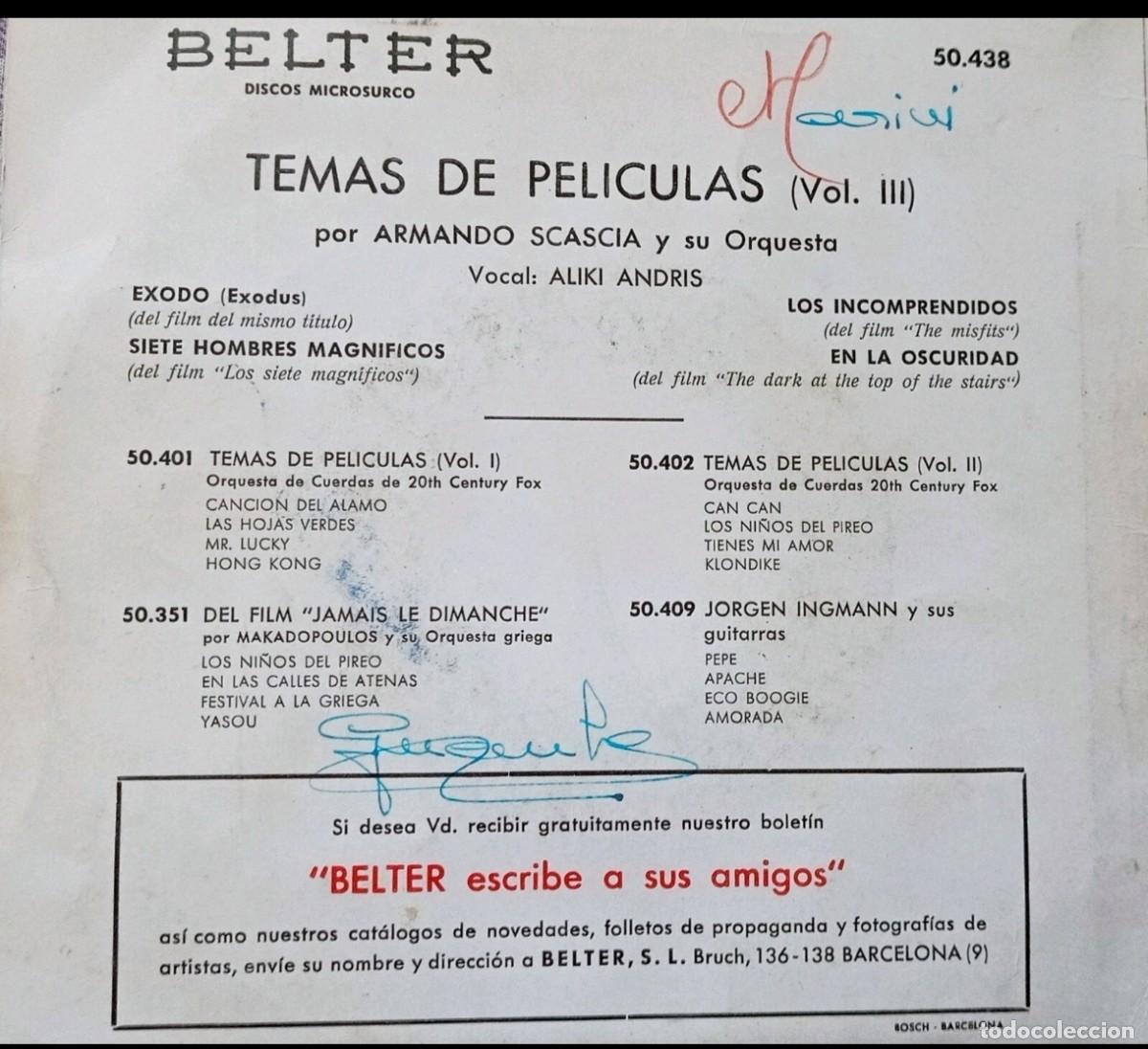 Discos de vinilo: Temas de Pel&iacute;culas Vol. 3 - Foto 2