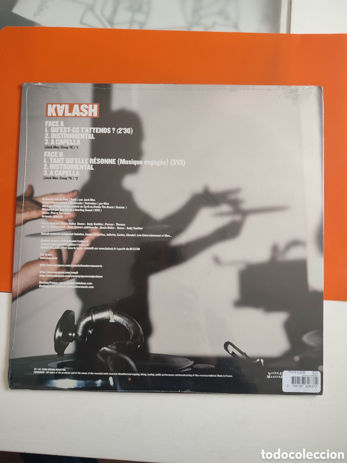 Discos de vinilo: Ep Kalash. Quest-ce Tattend ? - Foto 2