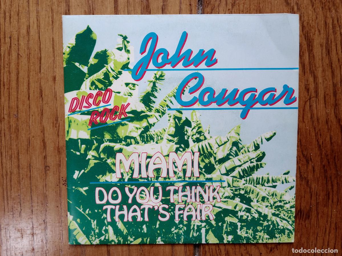Discos de vinilo: John Cougar - Miami + do you think thats fair - Foto 1