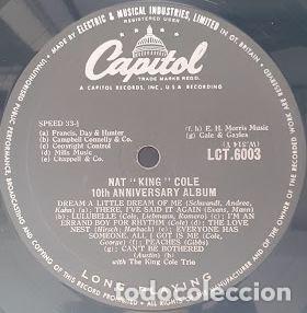 Discos de vinilo: 10th. Anniversary - Nat King Cole - Foto 3