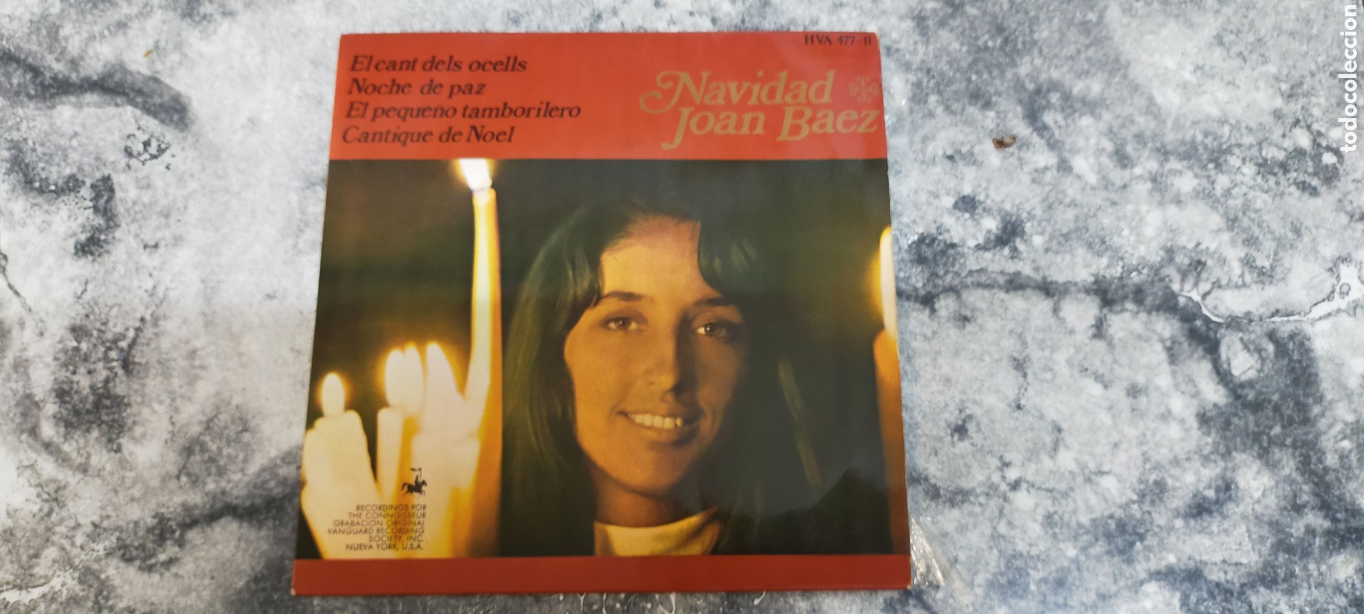 Discos de vinilo: Single Joan Baez - Navidad - Foto 1