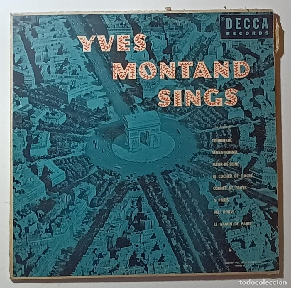 Discos de vinilo: LP - YVES MONTAND - SINGS - DECCA - Foto 1