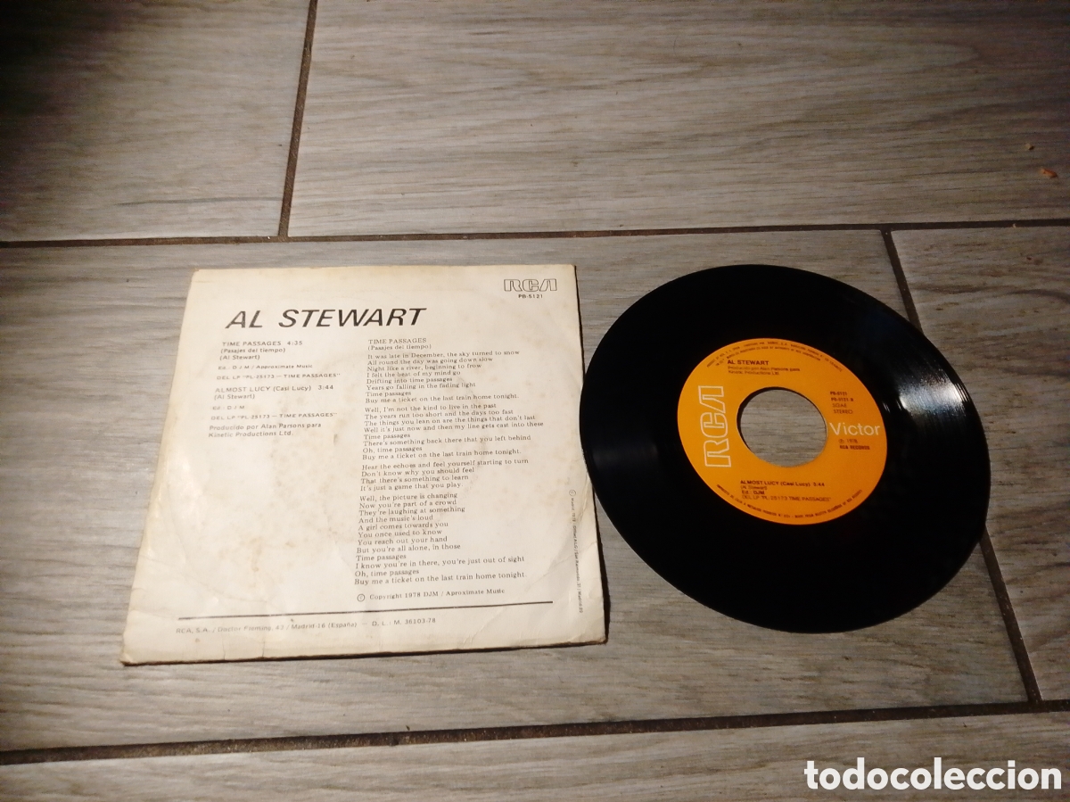 Discos de vinilo: AL STEWART - TIME PASSAGES - SPAIN - RCA - REF PB-5121 - CC - - Foto 2
