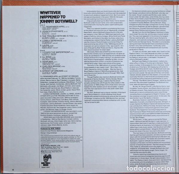 Discos de vinilo: Johnny Bothwell &ndash; Whatever Happened To Johnny Bothwell?- Gatefold - Foto 2