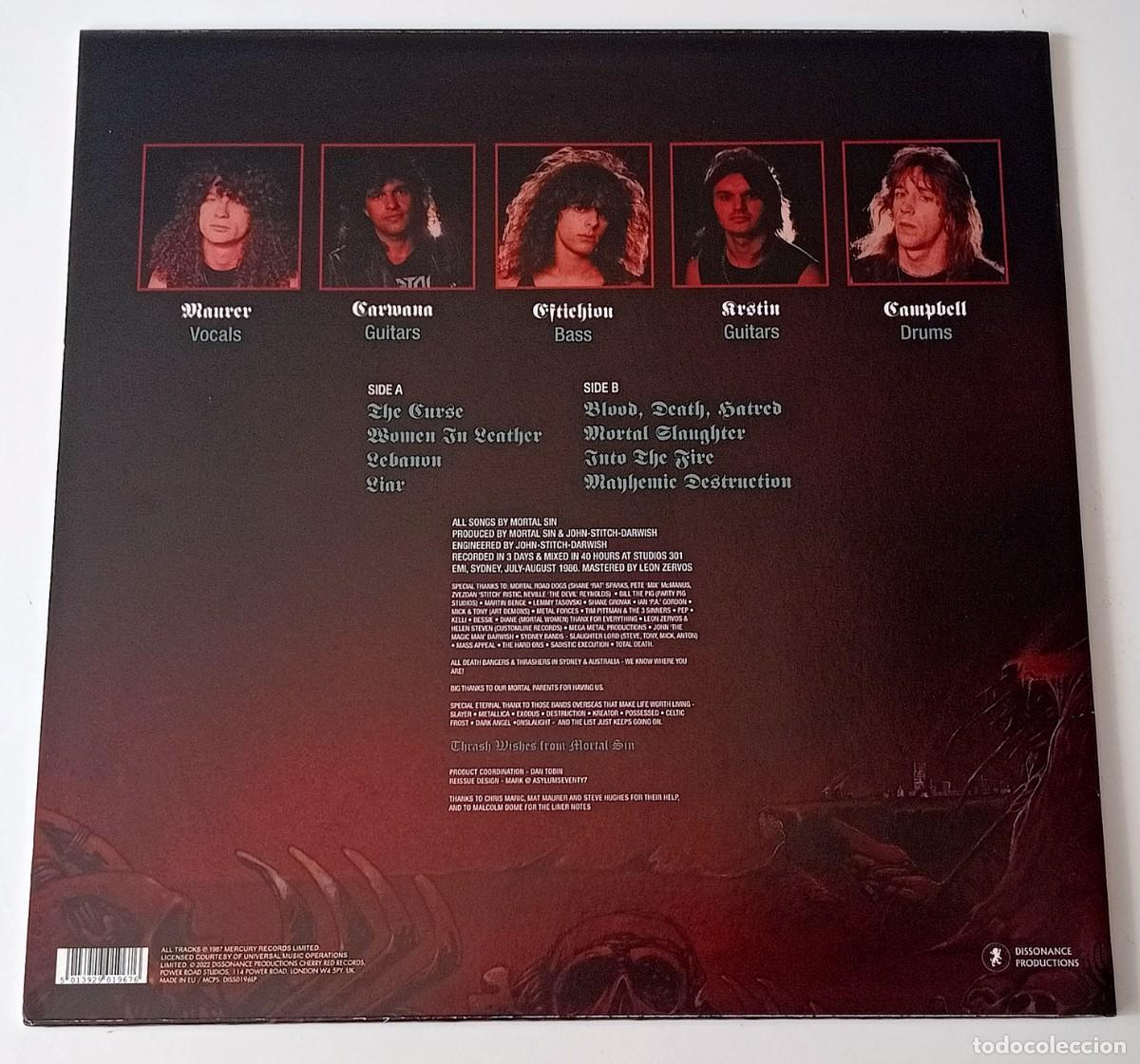 Discos de vinilo: LP MORTAL SIN - MAYHEMIC DESTRUCTION - Foto 2