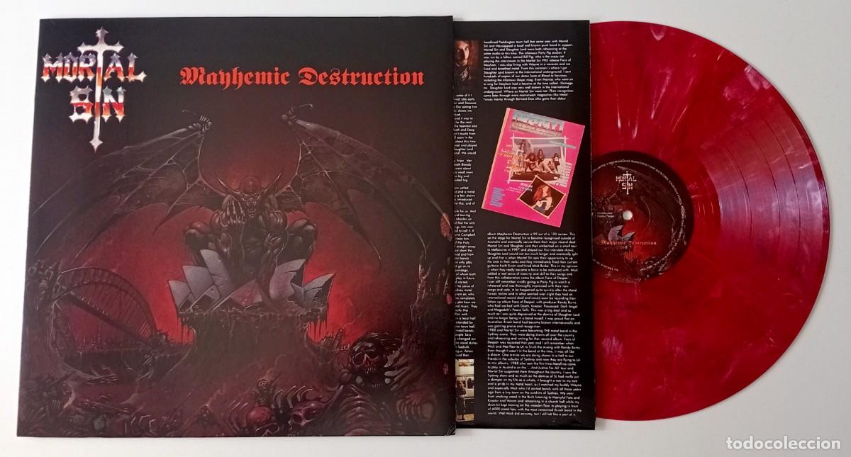 Discos de vinilo: LP MORTAL SIN - MAYHEMIC DESTRUCTION - Foto 3