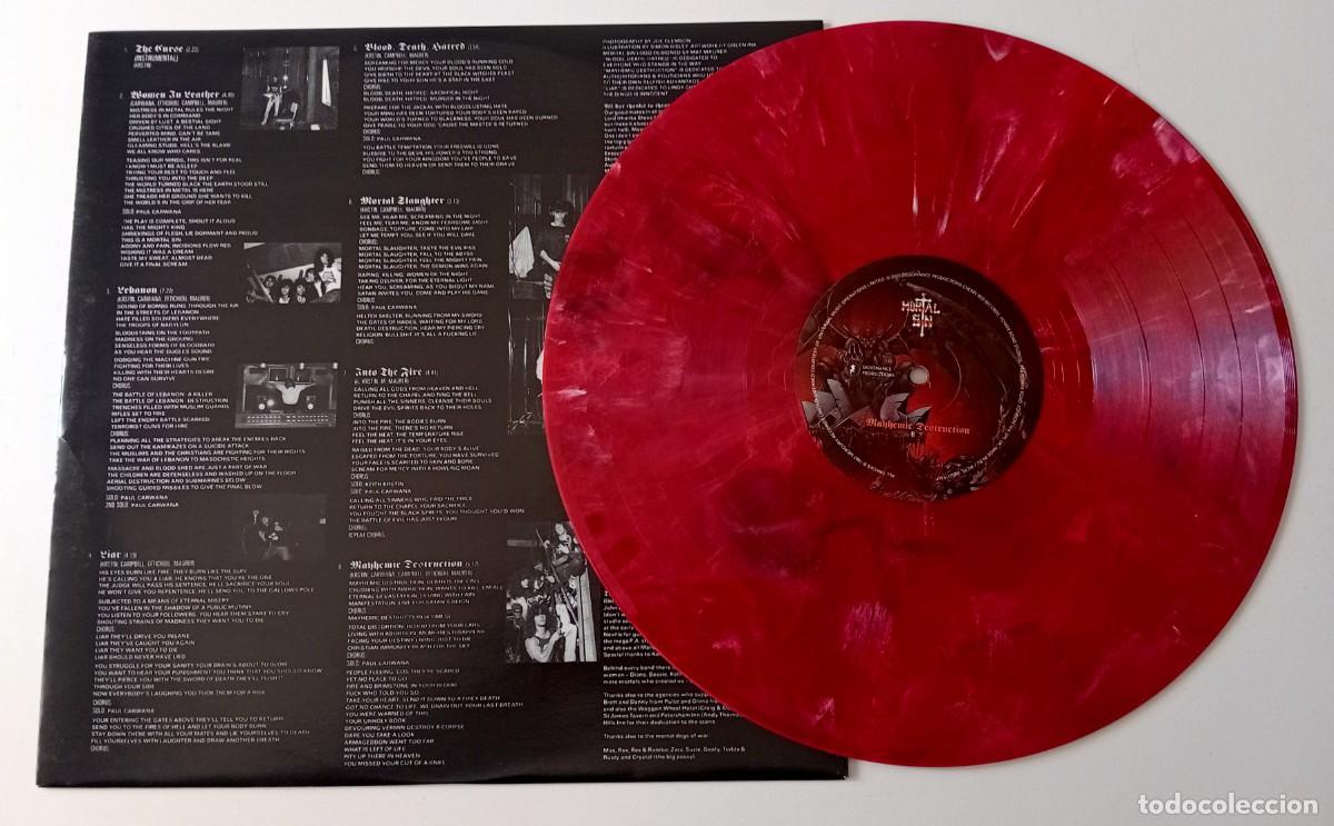 Discos de vinilo: LP MORTAL SIN - MAYHEMIC DESTRUCTION - Foto 4
