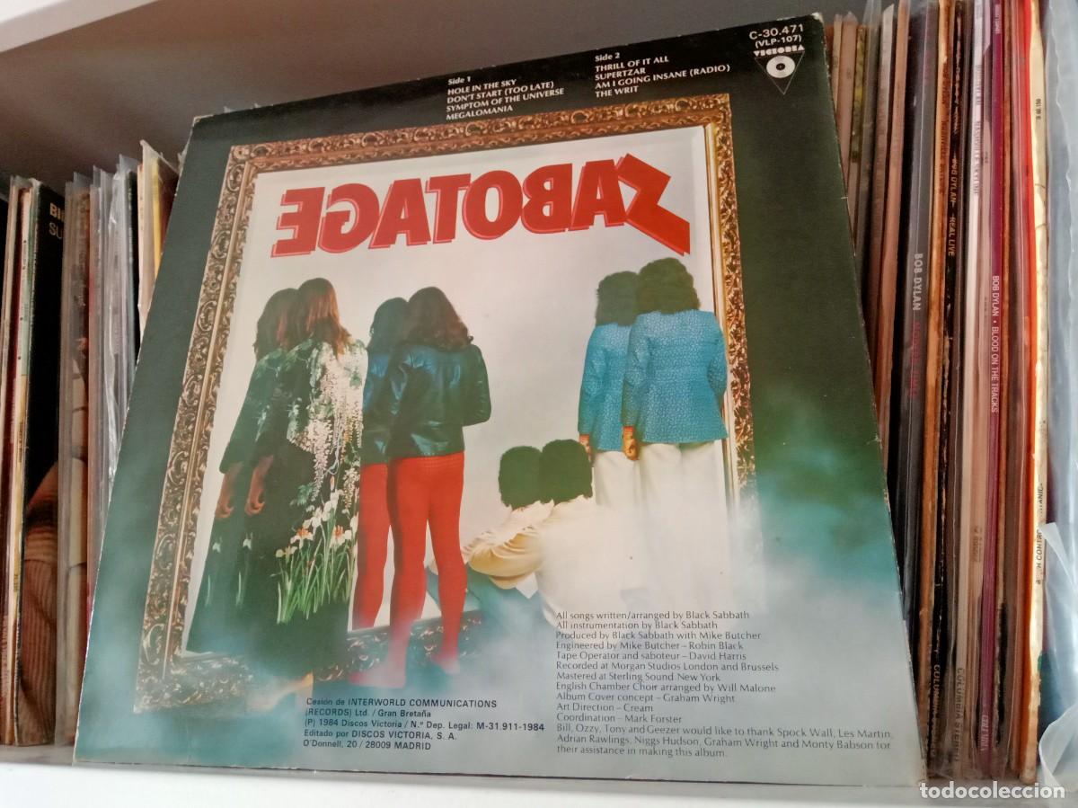 Discos de vinilo: Black Sabbath &lrm;&ndash; Sabotage - LP Spain 1984 - Foto 2