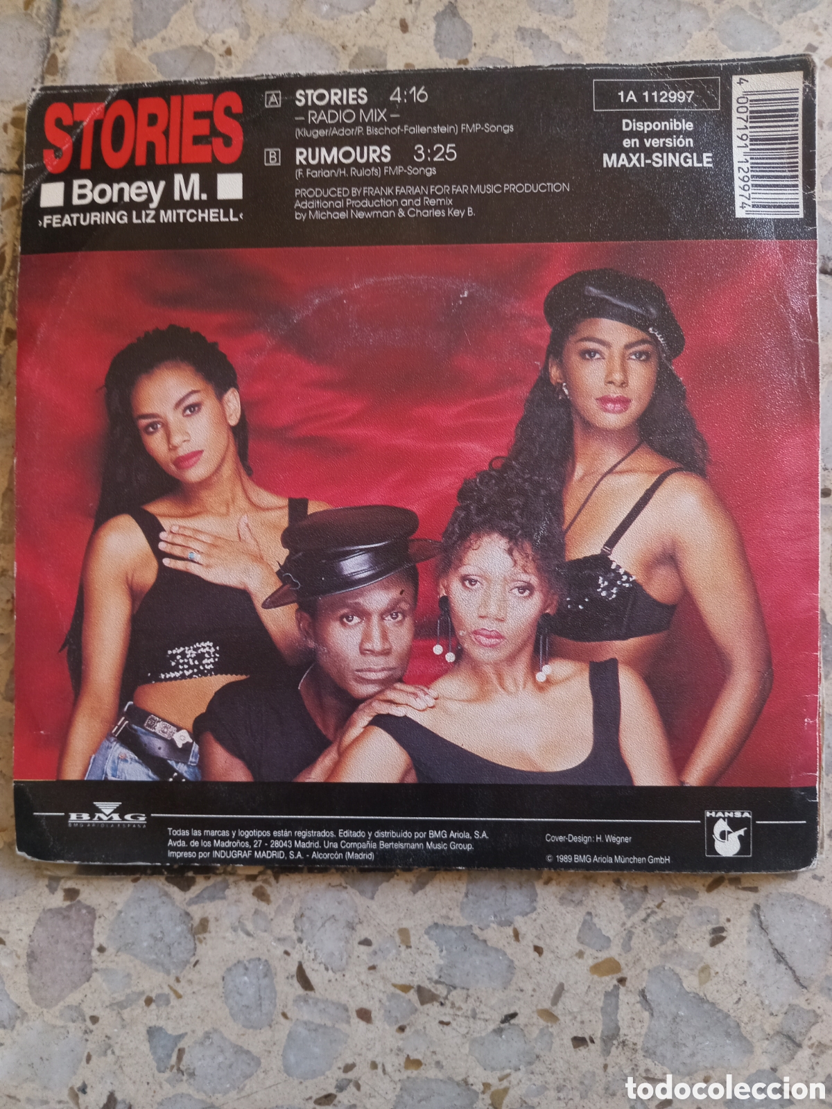 Discos de vinilo: SGL BONEY M STORIES 1990 - Foto 2