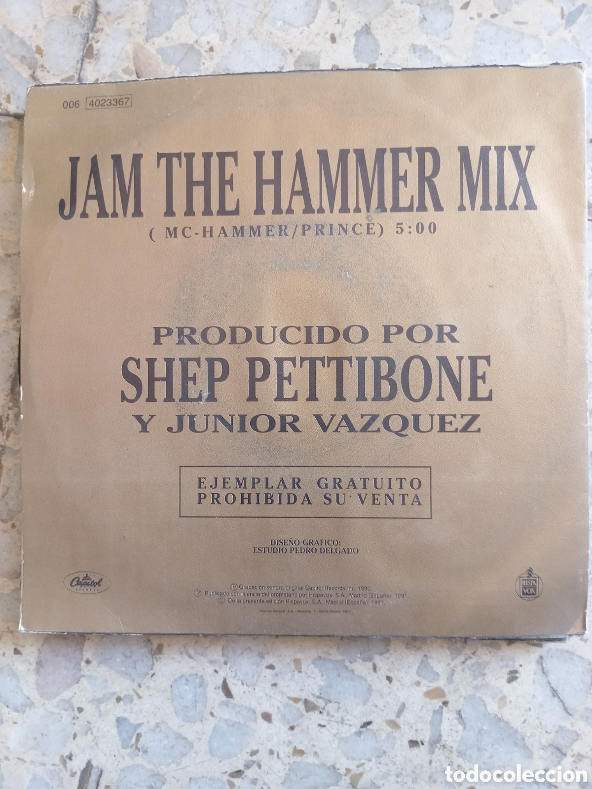 Discos de vinilo: SGL MC HAMMER PRAY 1991 PROMO - Foto 2