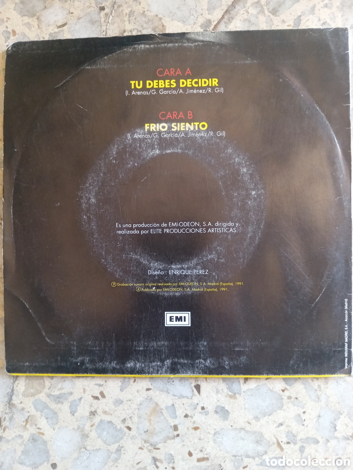 Discos de vinilo: SGL TENNESSEE TU DEBES DECIDIR 1991 - Foto 2