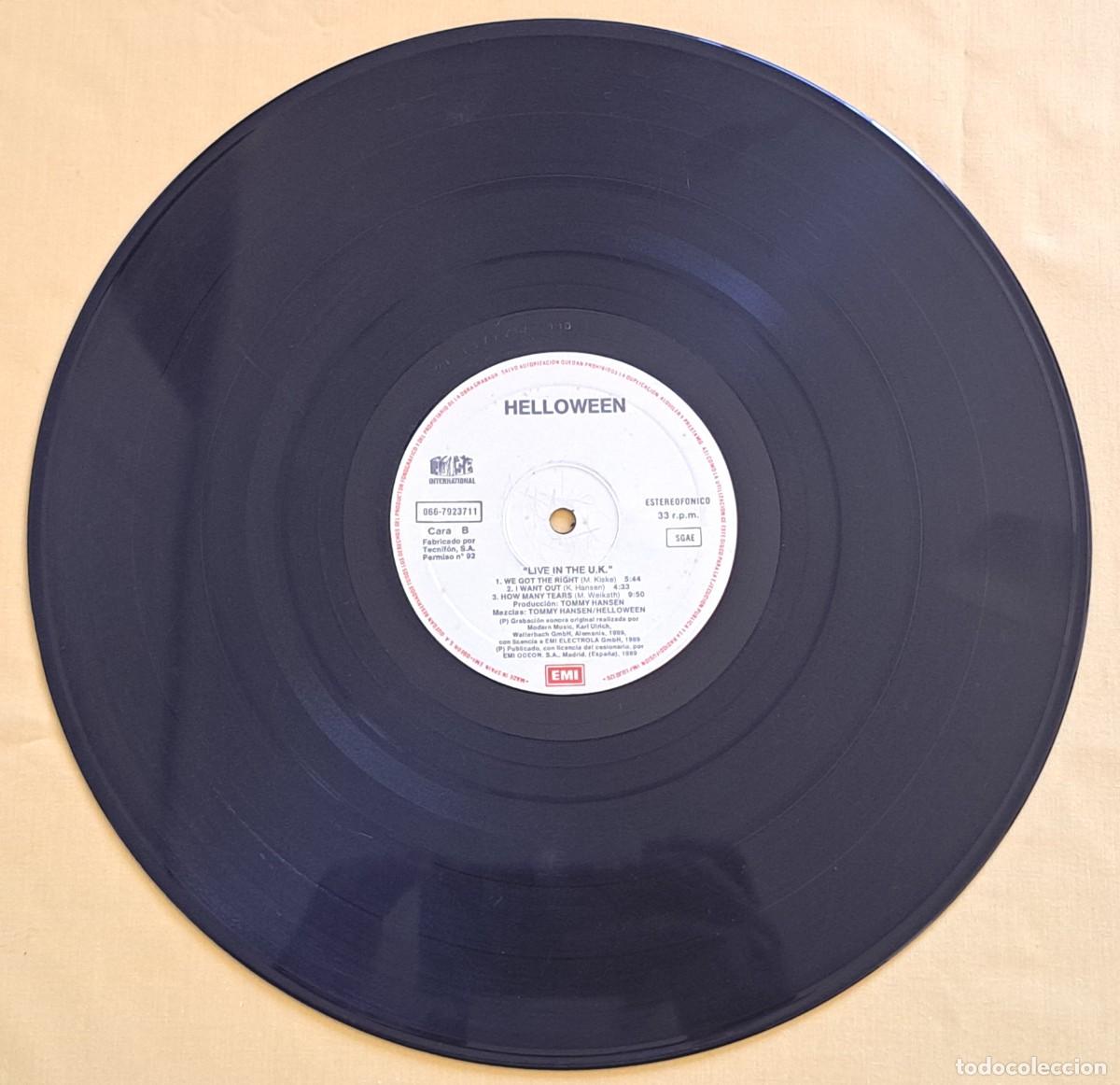 Vinyl records: HELLOWEEN - LIVE IN THE U.K - EMI ODEON 1989, 066-7923711 - SOLO DISCO