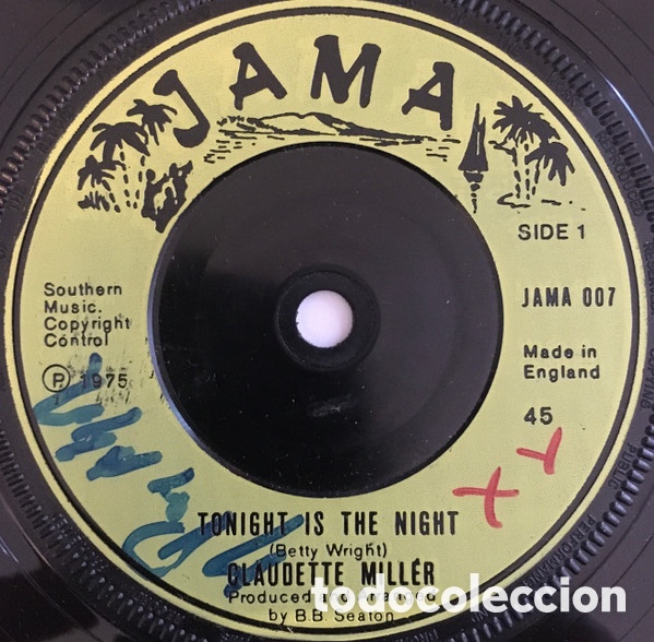 Discos de vinilo: Claudette Miller - Tonight Is The Night - Foto 1