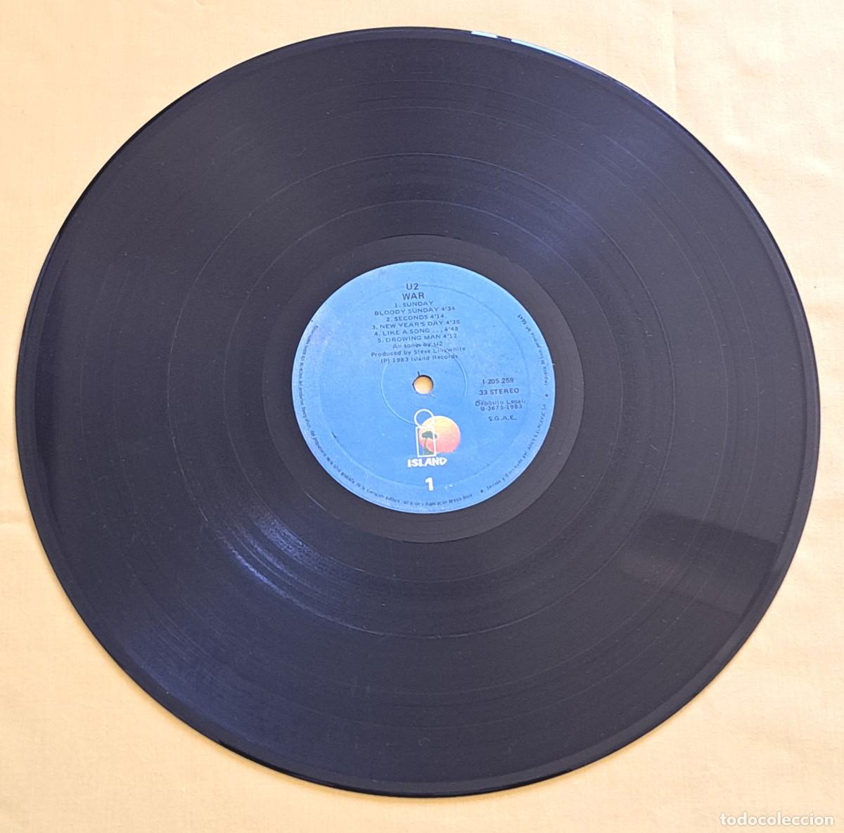 Discos de vinil: U2 - WAR - ISLAND RECORDS 1983, I-205 259 - SOLO DISCO