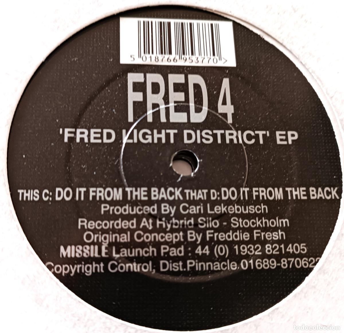 Discos de vinilo: FRED 4 - LIGHT DISTRICT EP MAXI MISSILE 2 EP&acute;S EDIC. INGLESA - 1995 - Foto 1