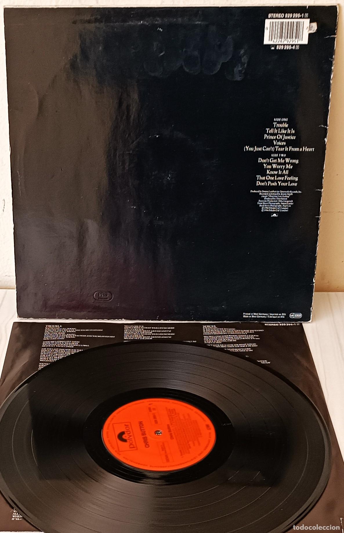 Discos de vinilo: CHRIS SUTTON - POLYDOR EDIC. ALEMANA - 1986 - Foto 2