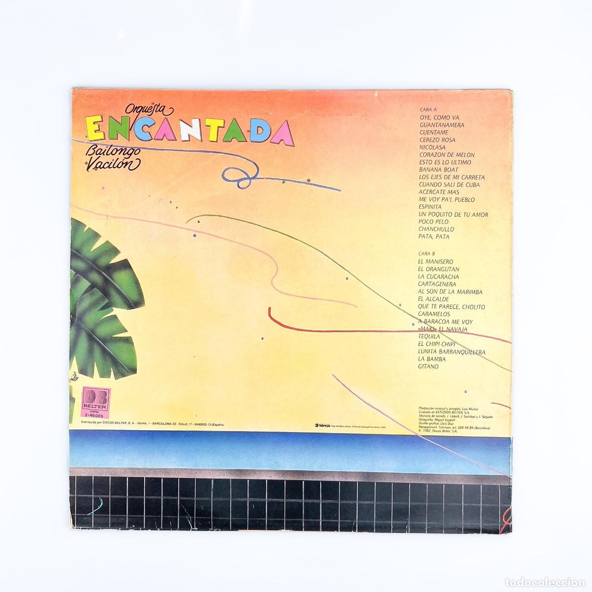 Discos de vinilo: LP. Orquesta Encantada. Bailongo Vacil&oacute;n (VG+/VG+) - Foto 2