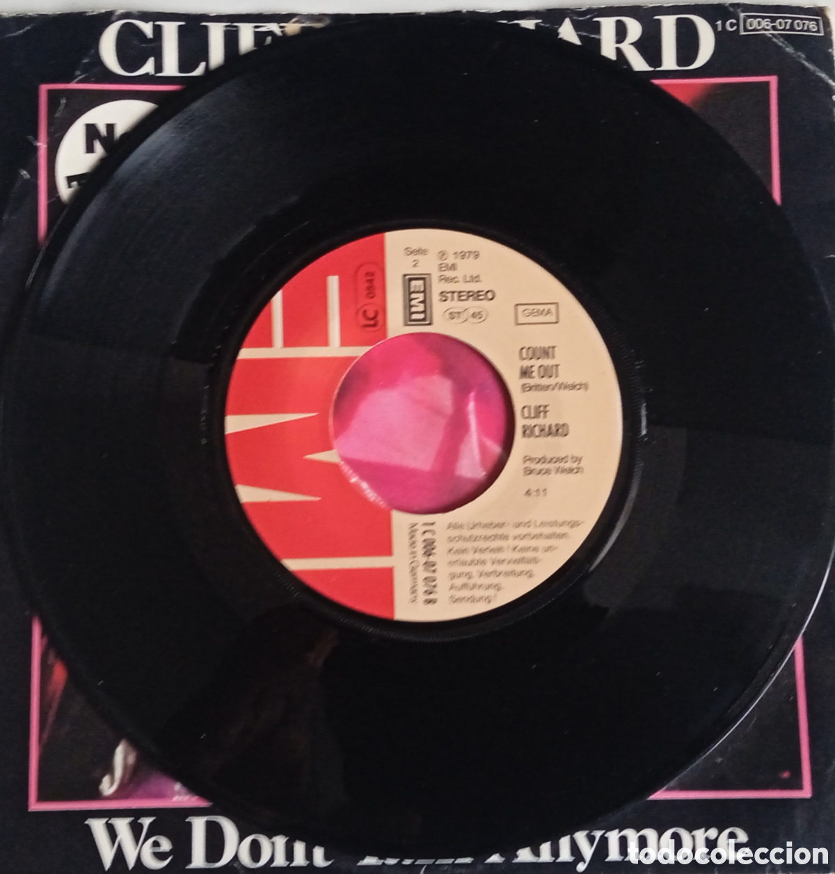 Discos de vinilo: CLIFF RICHARD - We dont talk anymore (1979) disco de vinilo single - Foto 6