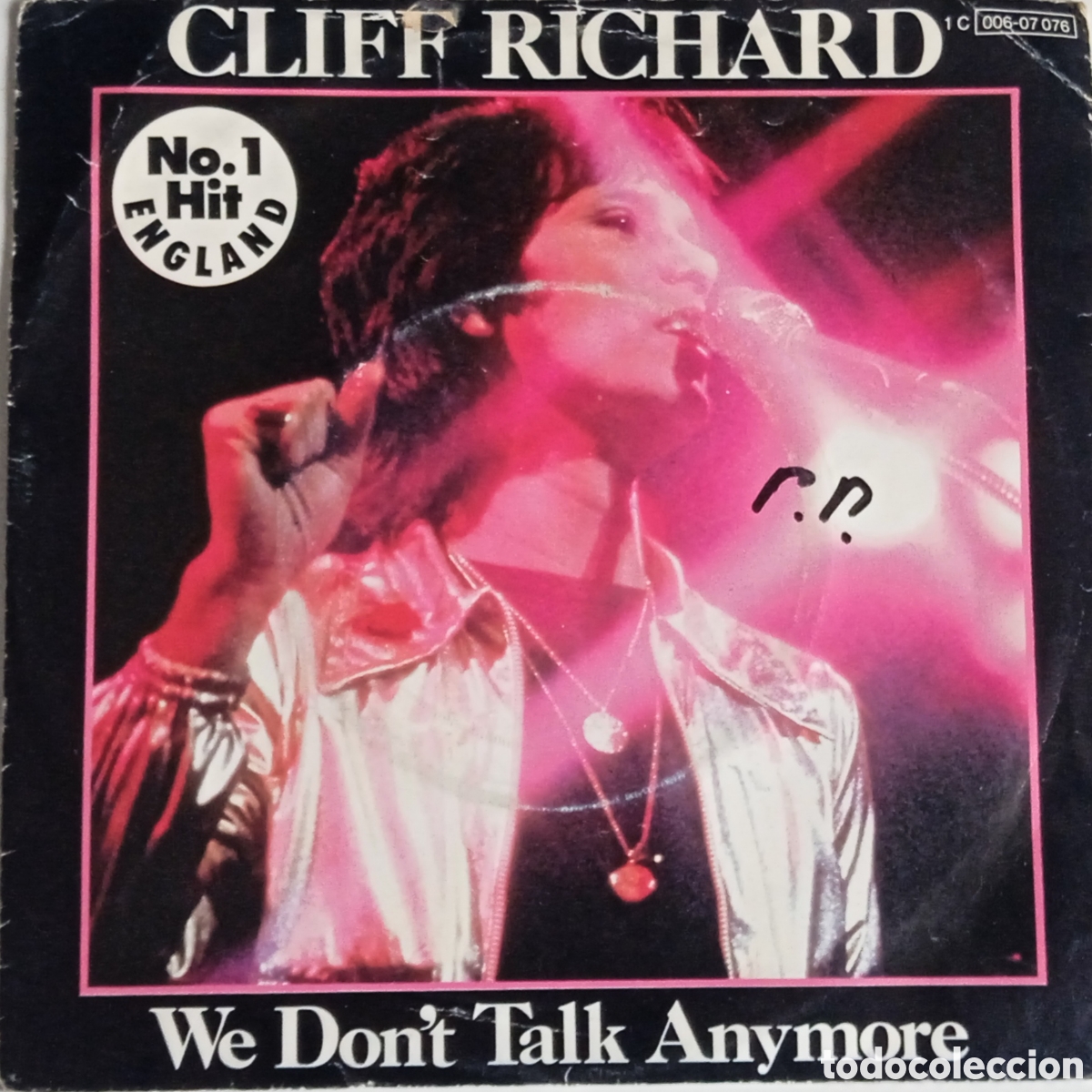 Discos de vinilo: CLIFF RICHARD - We dont talk anymore (1979) disco de vinilo single - Foto 1