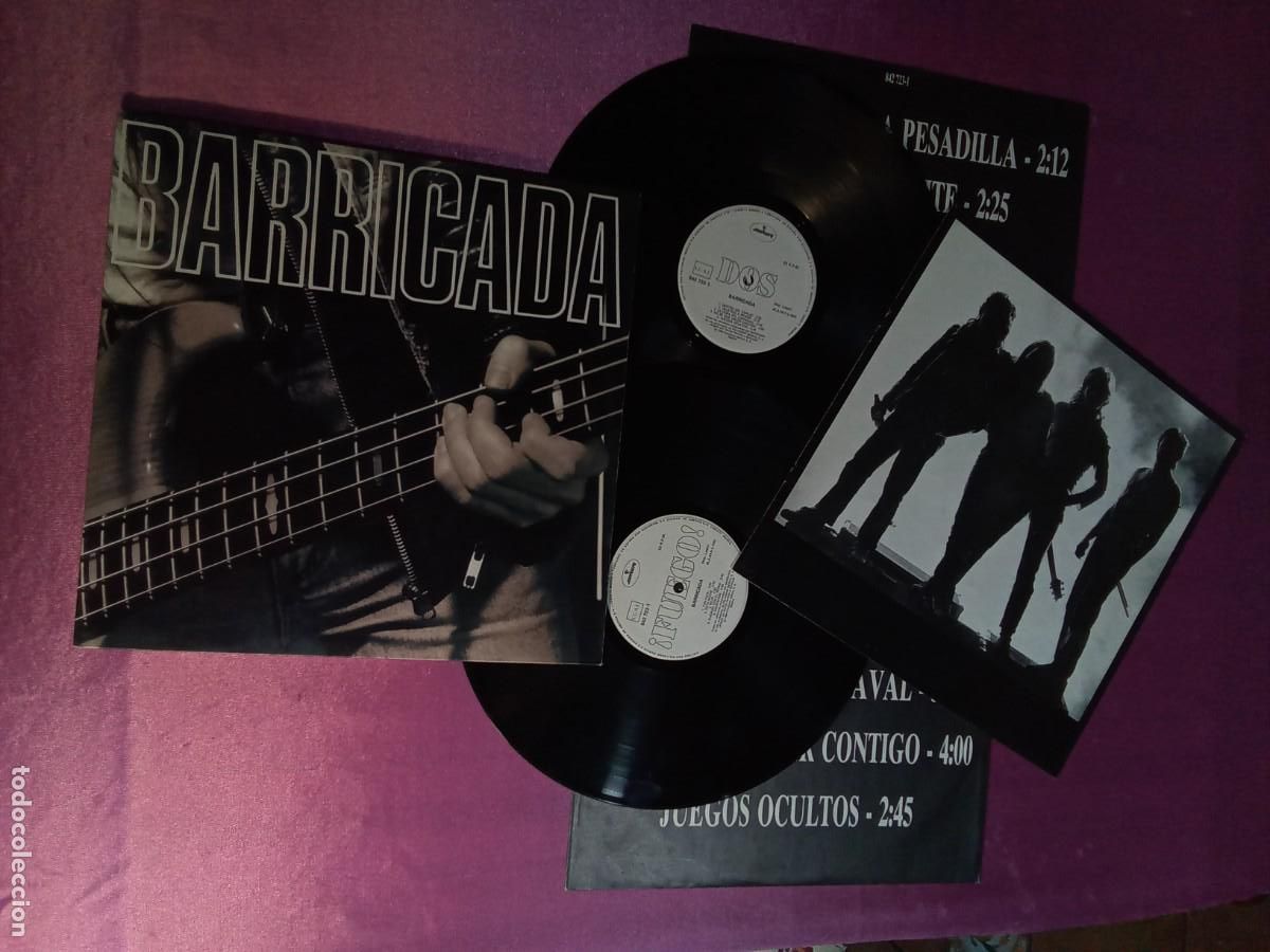 Discos de vinilo: BARRICADA DENTRO DEL ESPEJO JUEGOS OCULTOS 1990 DOBLE ENCARTE LP MAC1