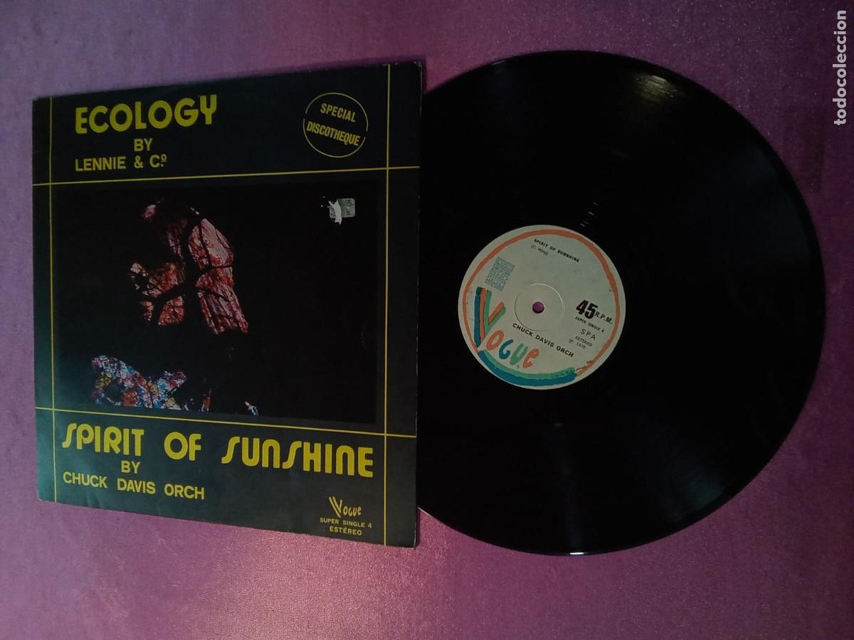 Discos de vinilo: CHUCK DAVID ORCH ECOLOGY BY LENNIE SPIRIT OF SUNSHINE 1978 LP MAC1