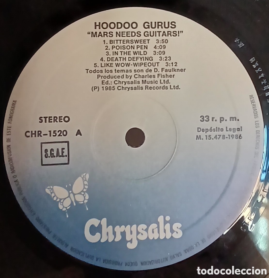Discos de vinilo: HOODOO GURUS MARS NEEDS GUITARS ///Espa&ntilde;a 1986. Vg++/ex - Foto 2