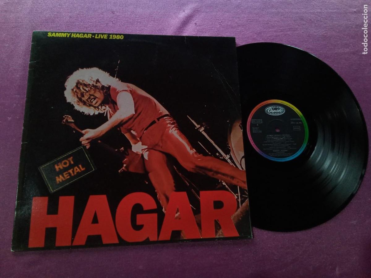 Discos de vinilo: HAGAR HOT METAL SAMMY HAGAR LIVE 1980 LP MAC1