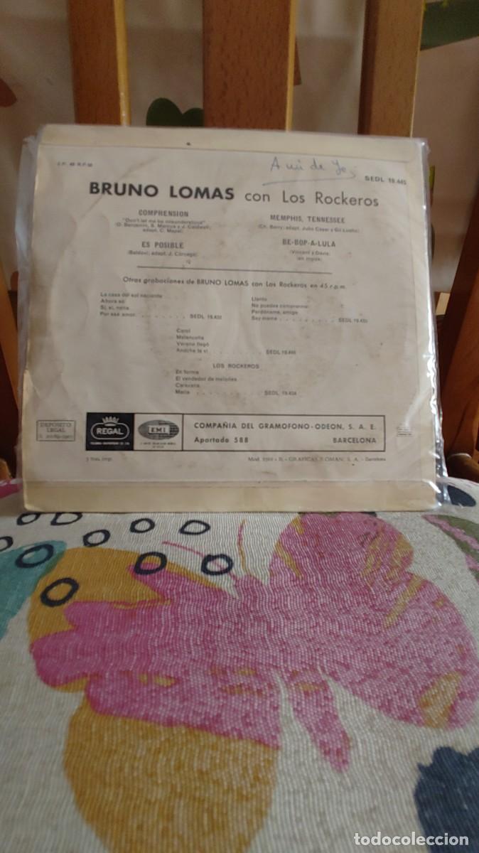Discos de vinilo: BRUNO LOMAS CON LOS ROCKEROS-EP COMPRENSION +3 - Foto 2