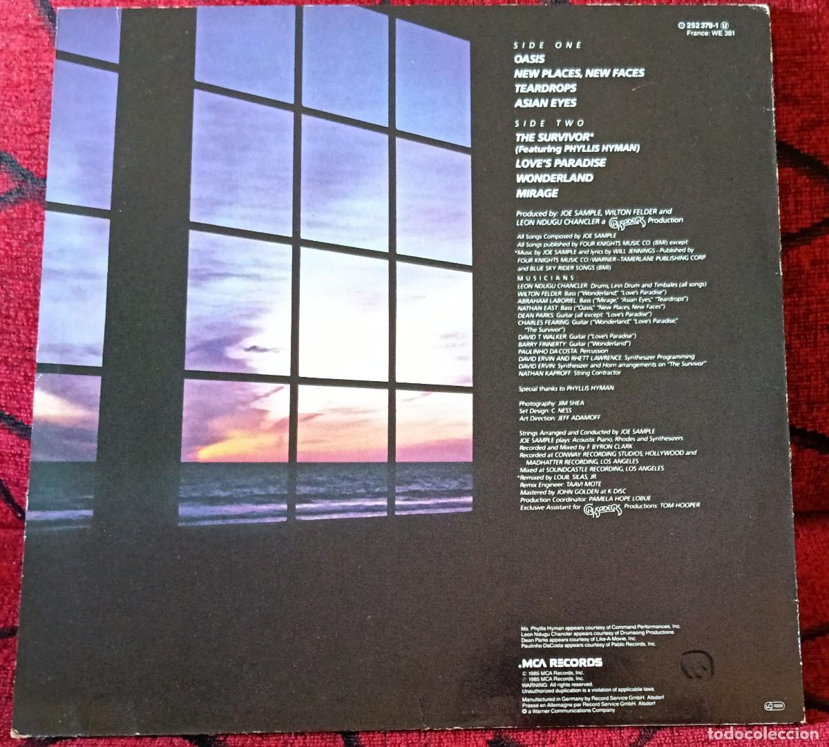 Discos de vinilo: JOE SAMPLE ** Oasis ** VINILO LP ALEMANIA 1985 - Foto 2