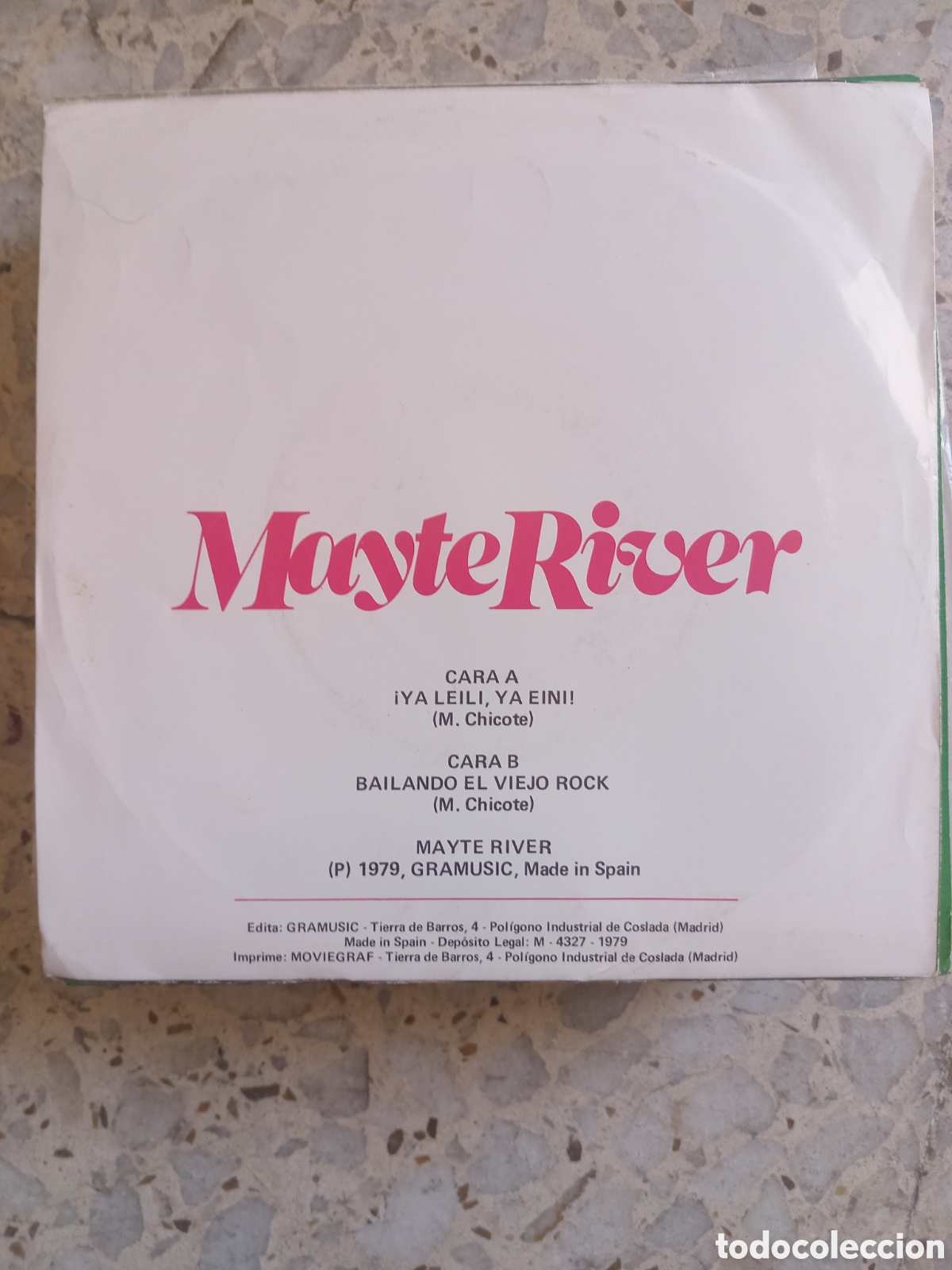 Discos de vinilo: SGL MAYTE RIVER YA LEILI YA EINI 1979 EX - Foto 2