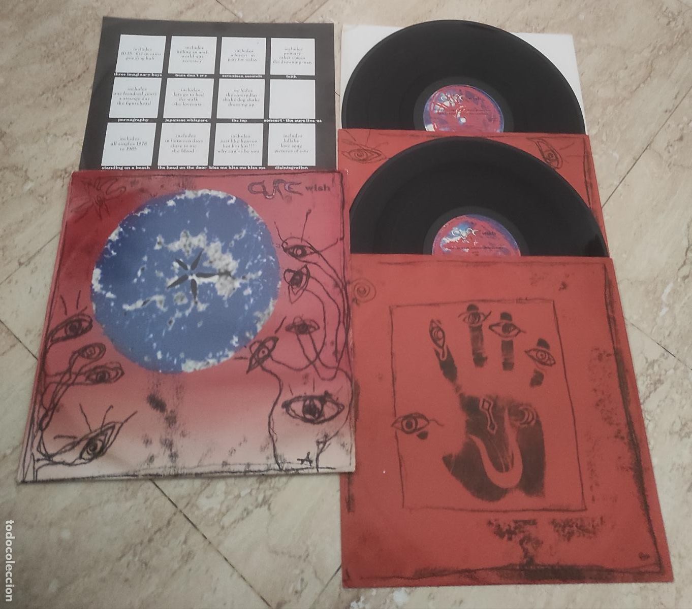 Discos de vinilo: THE CURE- WISH -2 P- ORIGINAL PRIMERA EDICION ESPA&Ntilde;A-1992-CONTIENE FUNDAS ORIGINALES