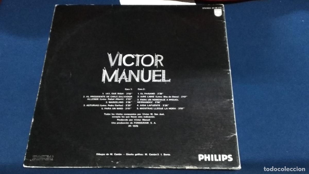 Discos de vinilo: VICTOR MANUEL - 10 (LP) 1976 PHILIPS - Foto 3