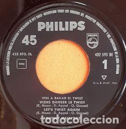 Discos de vinilo: Ven a Bailar e Twist - Johnny Hallyday - Foto 3