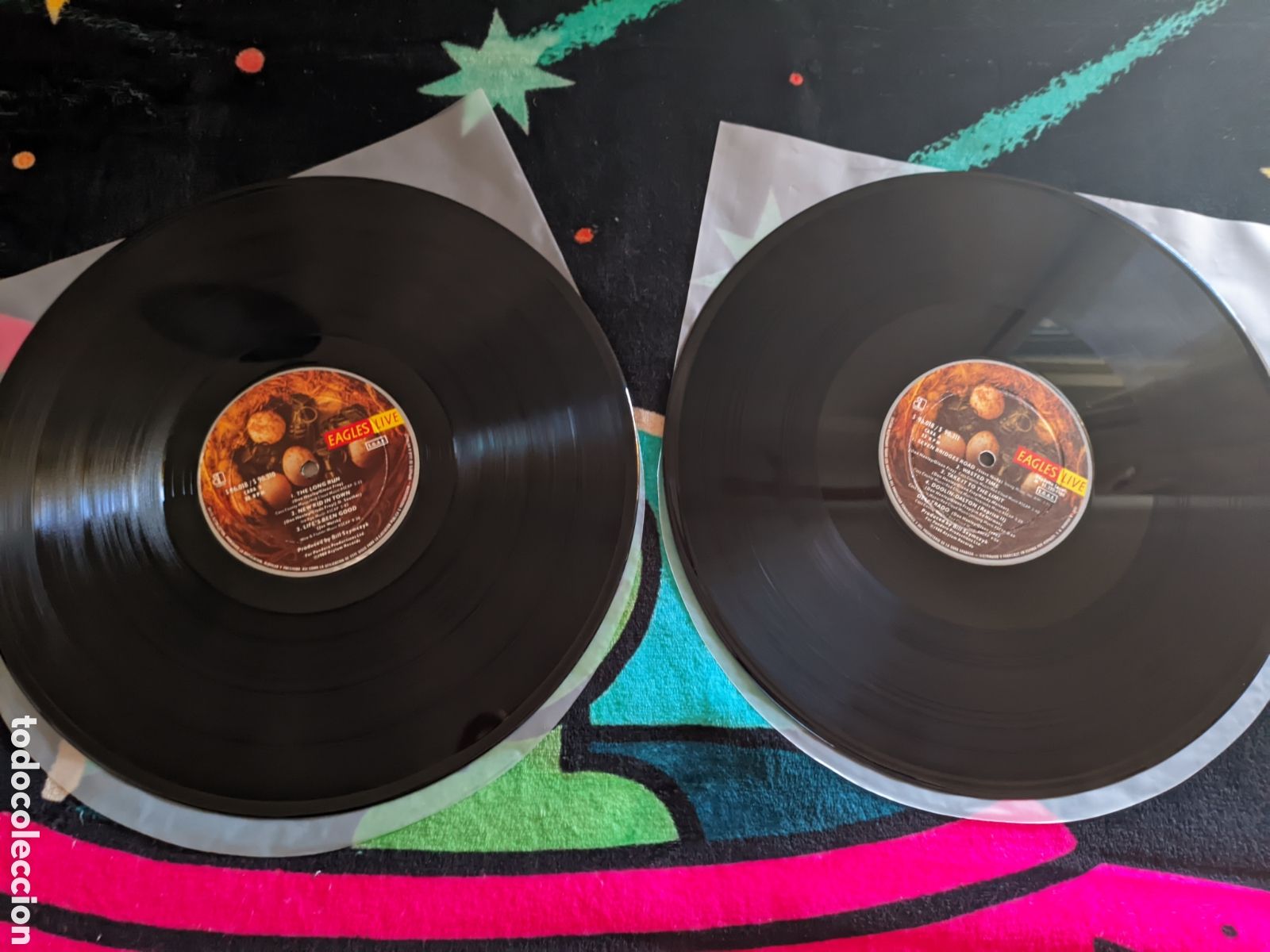 Discos de vinilo: // Eagles &ndash; Eagles Live - Asylum Espa&ntilde;a 1980, 2LPs sin carpeta