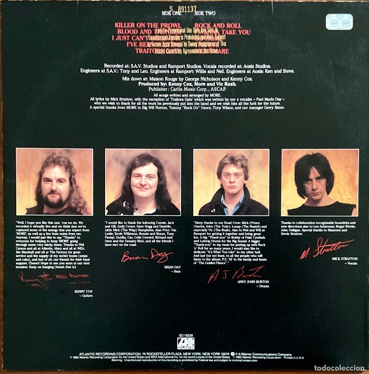 Discos de vinilo: MORE - BLOOD & THUNDER - Foto 2