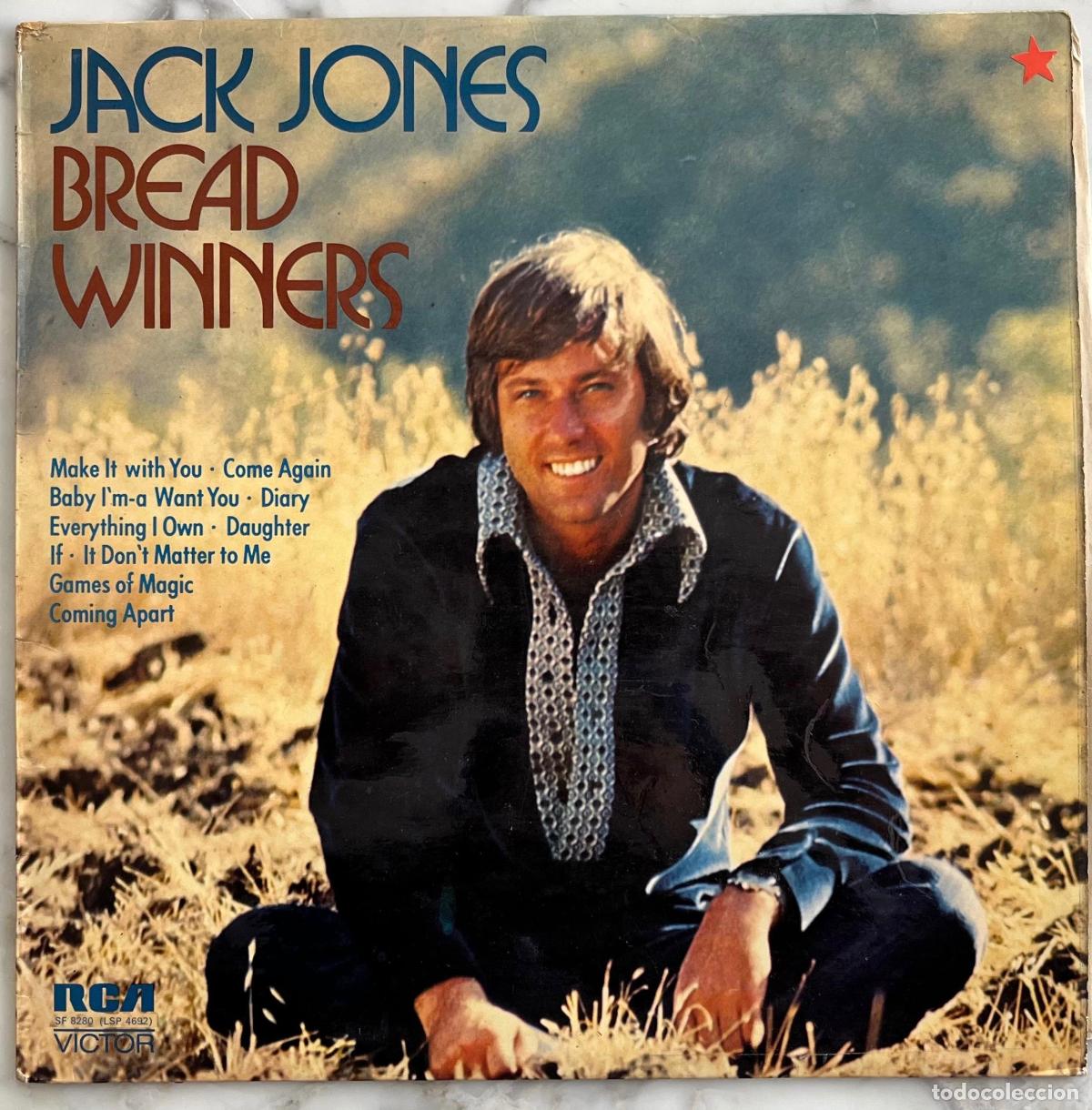 Discos de vinilo: JACK JONES. BREAD WINNERS. LP ORIGINAL UK 1972 - Foto 1