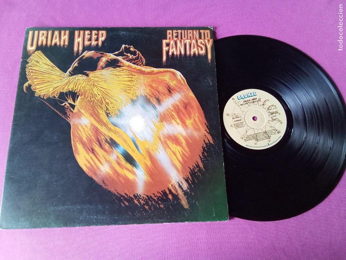Discos de vinilo: URIAH HEEP RETURN TO FANTASY 1975 LP MAC1
