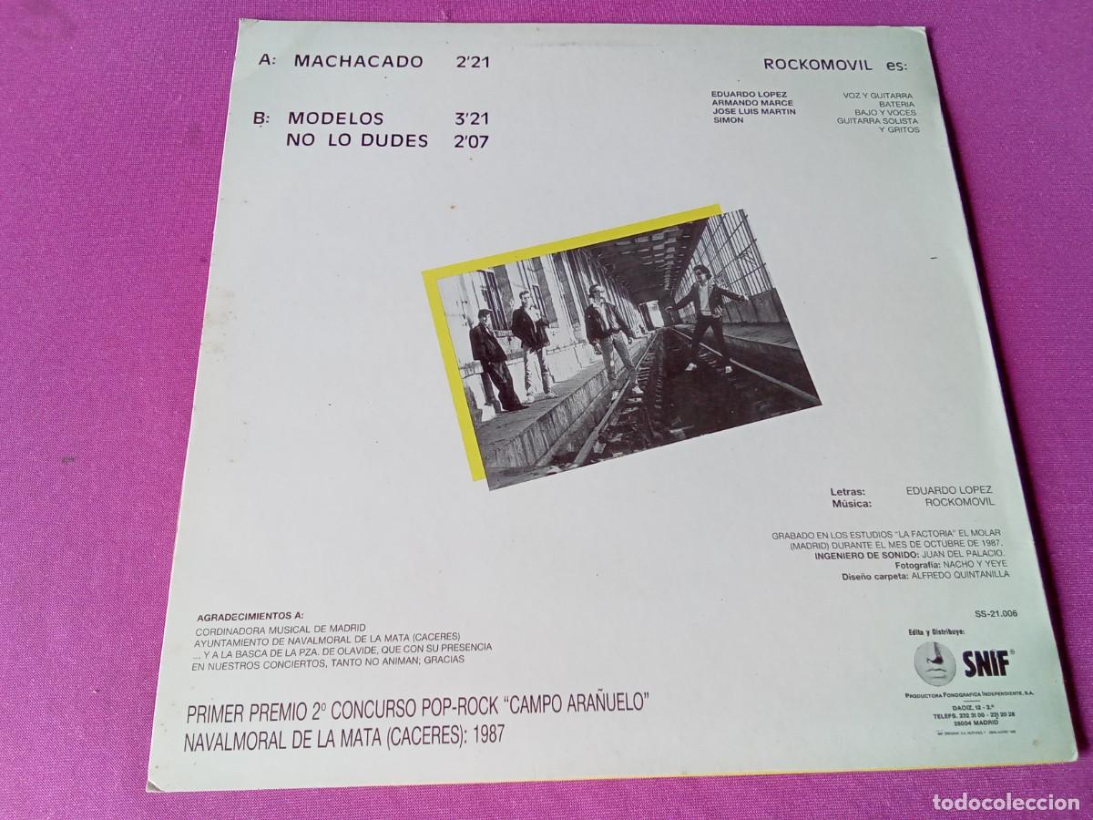 Discos de vinilo: ROCKOMOVIL MACHACADO 1988 LP MAC1 - Foto 4